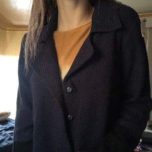 Two Toned Knot Pea Coat